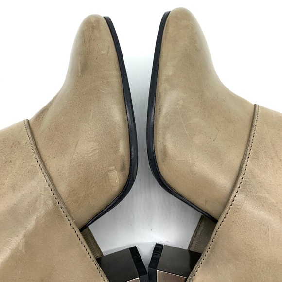 Vic Matie Taupe Leather Ankle Boots - Picture 7 of 15